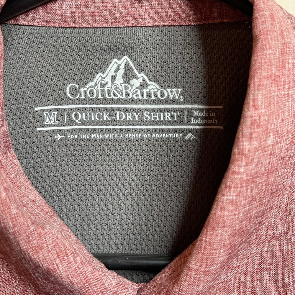 Craft and Barrow Quick Dry Button Down Size M - Picture 3 of 4